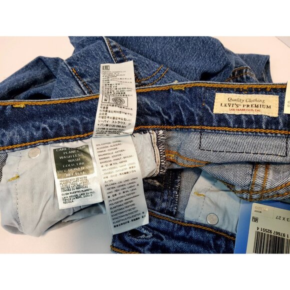 Levis Premium Reggae Straight Ankle Jeans Womens Size 23-27 Medium Wash Denim - Picture 9 of 11